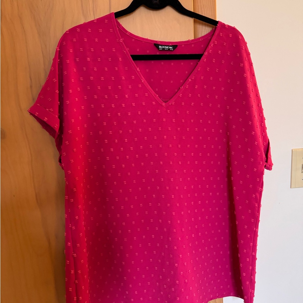 Pink V-Neck blouse